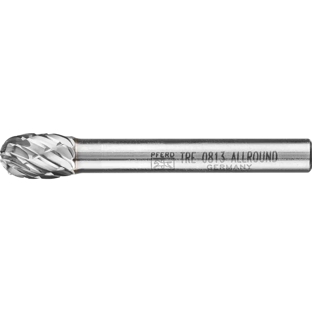 PFERD TOOLS Hartmetall Hochleistungsfrässtift ALLROUND Tropfen TRE Ø06x10mm Schaft-Ø 3 mm universal grob