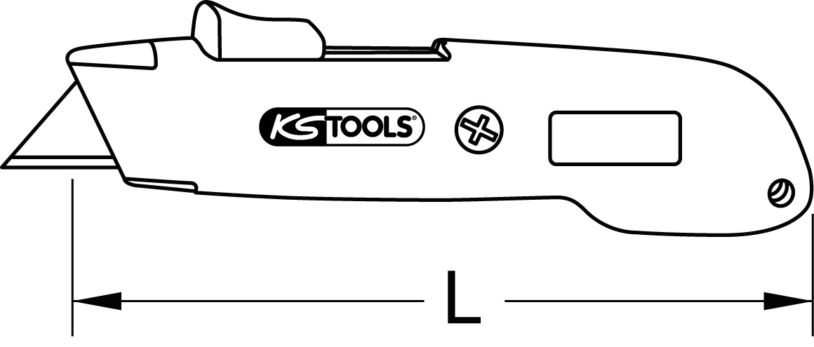 KS Tools Profi-Sicherheits-Universal-Messer, 145mm