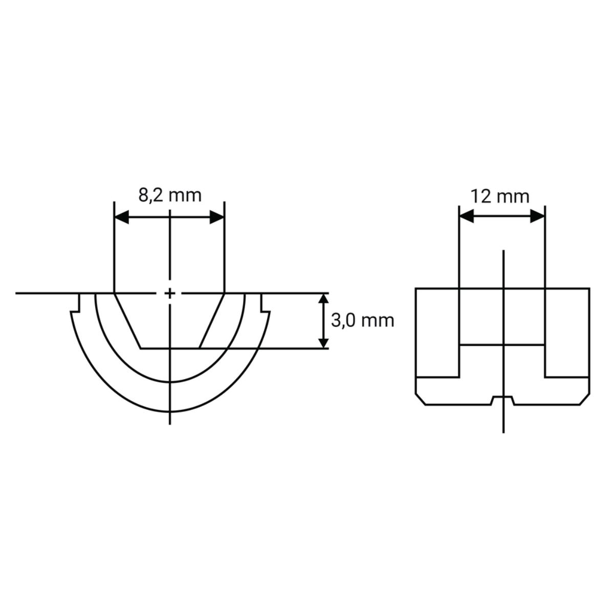 Makita Presseinsatz K8 Sechskant
