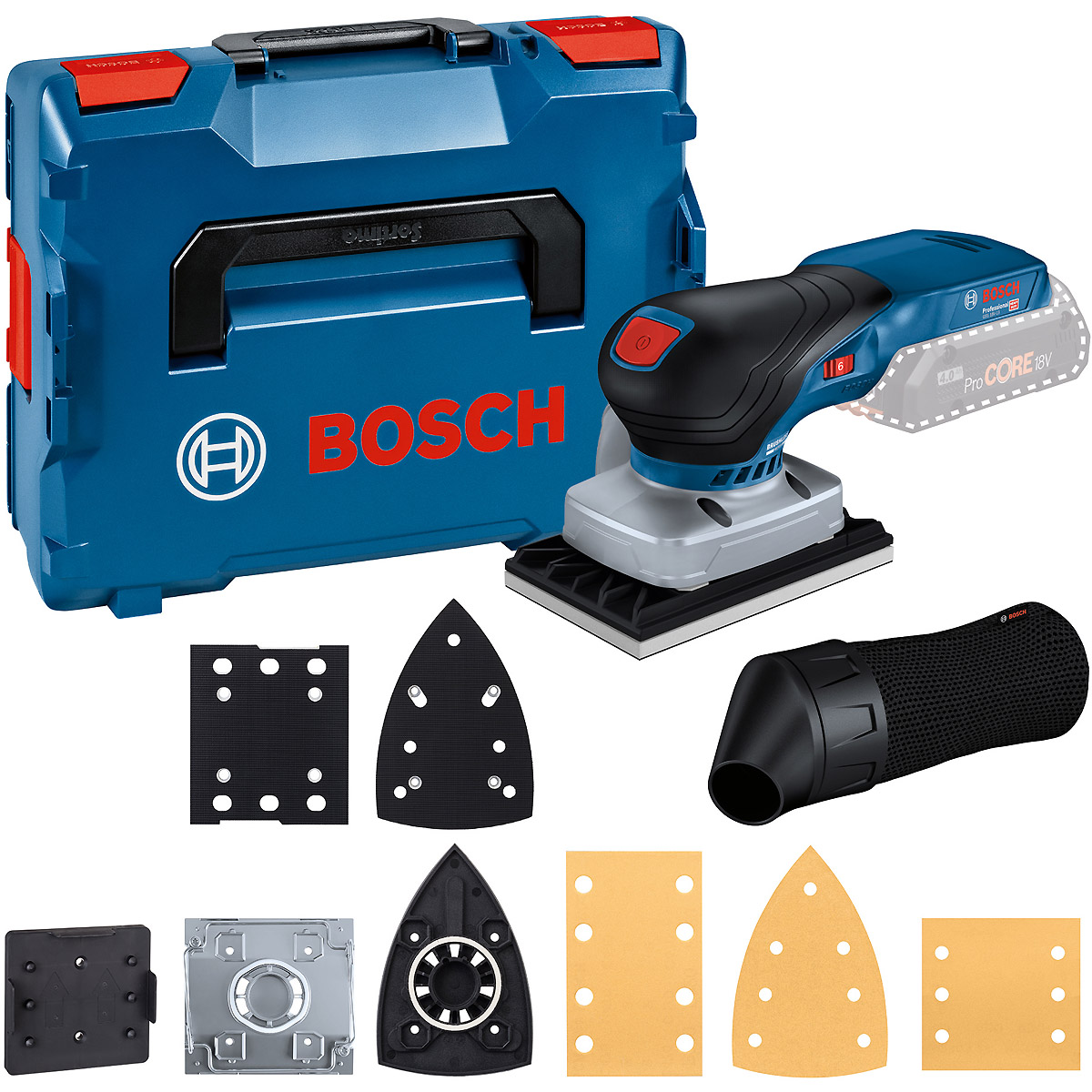 Bosch Akku-Schwingschleifer GSS 18V-13 in L-BOXX