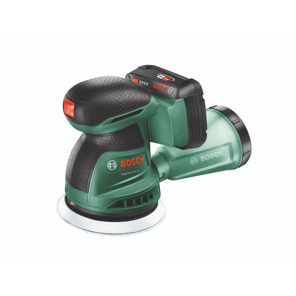 Bosch Akku-Exzenterschleifer EasyOrbit 18V-10, 1 x Akku PBA 18V 2.0Ah