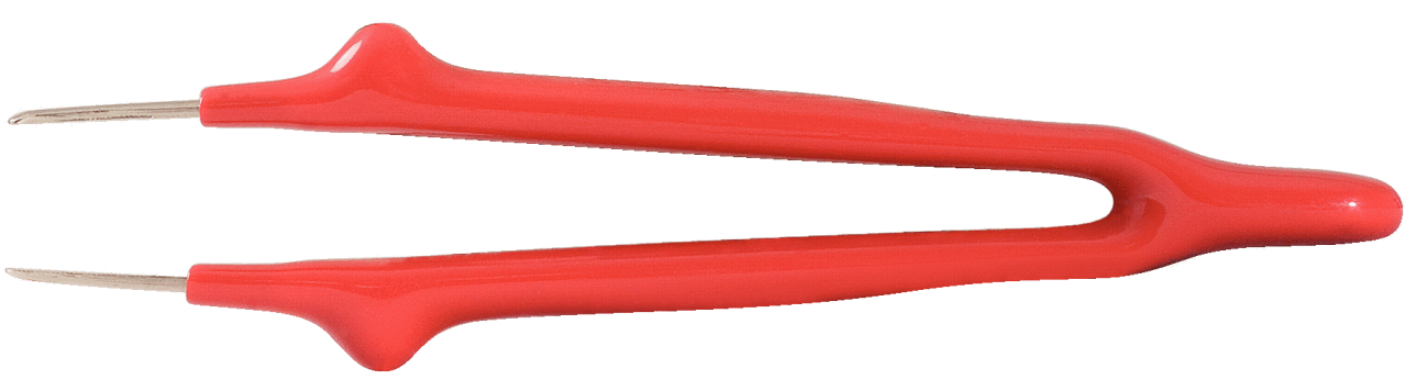 KS Tools Pinzette mit Schutzisolierung, spitz, 11mm