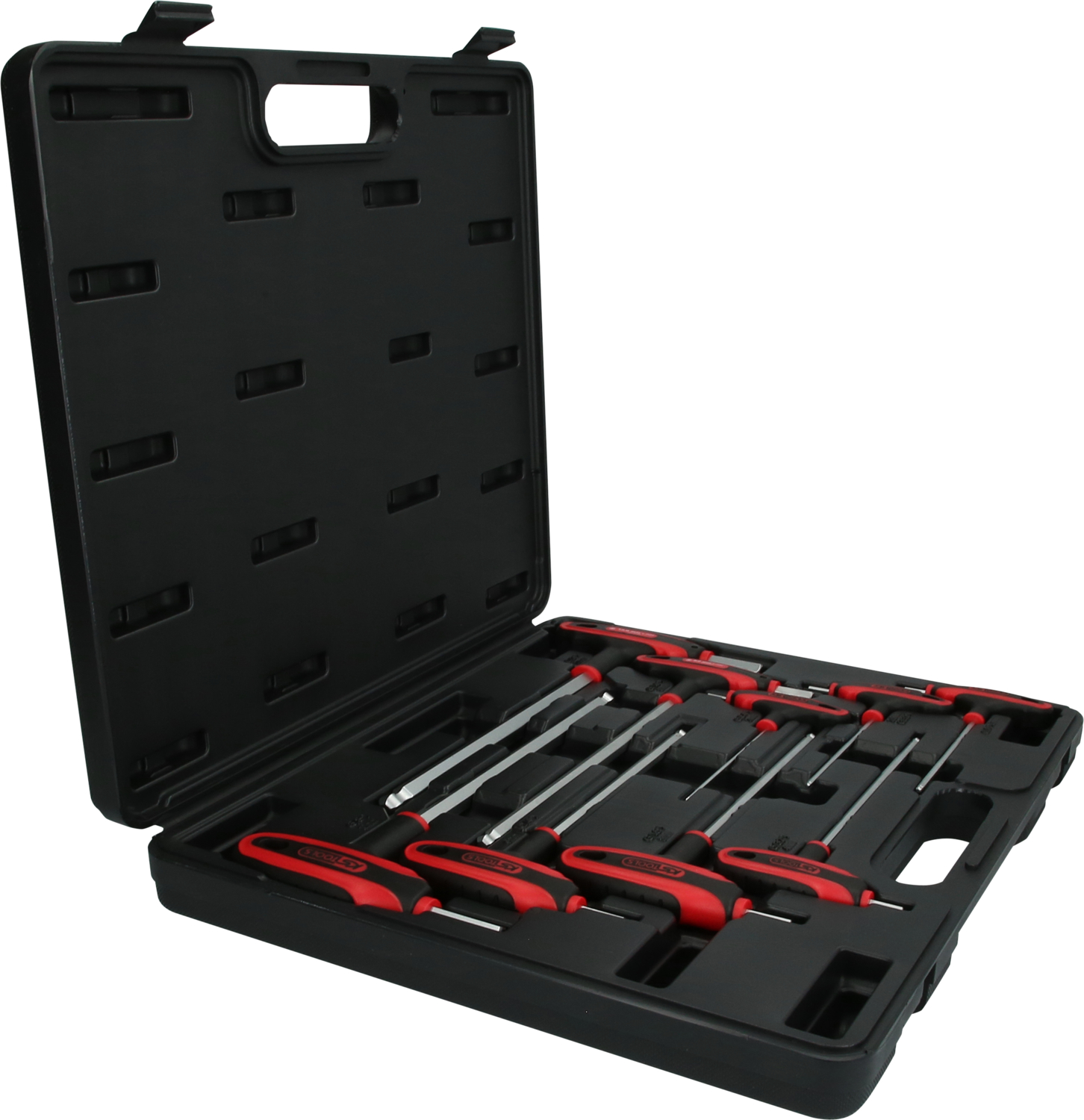 KS Tools T-Griff-Innensechskant-Kugelkopf-Schlüssel-Satz, 9-tlg