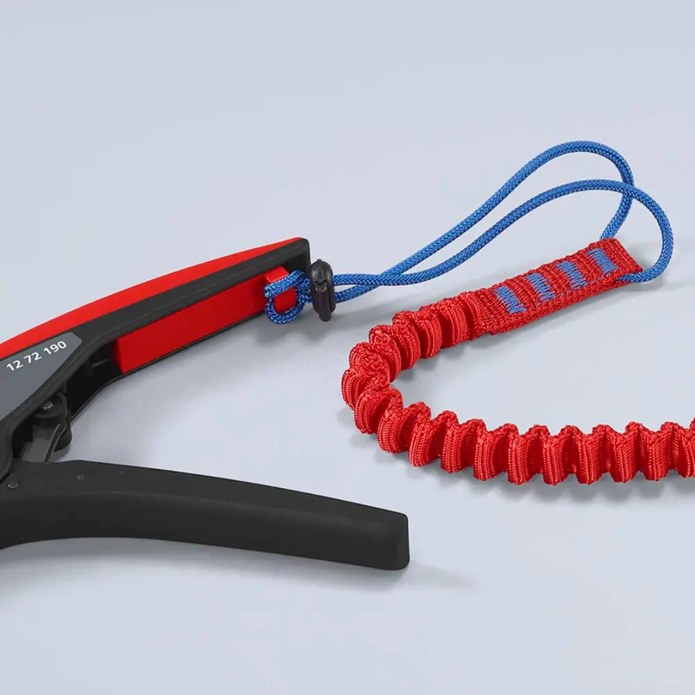 KNIPEX NexStrip Elektriker-Multiwerkzeug mit rutschhemmenden Kunststoff-Hüllen 190 mm
