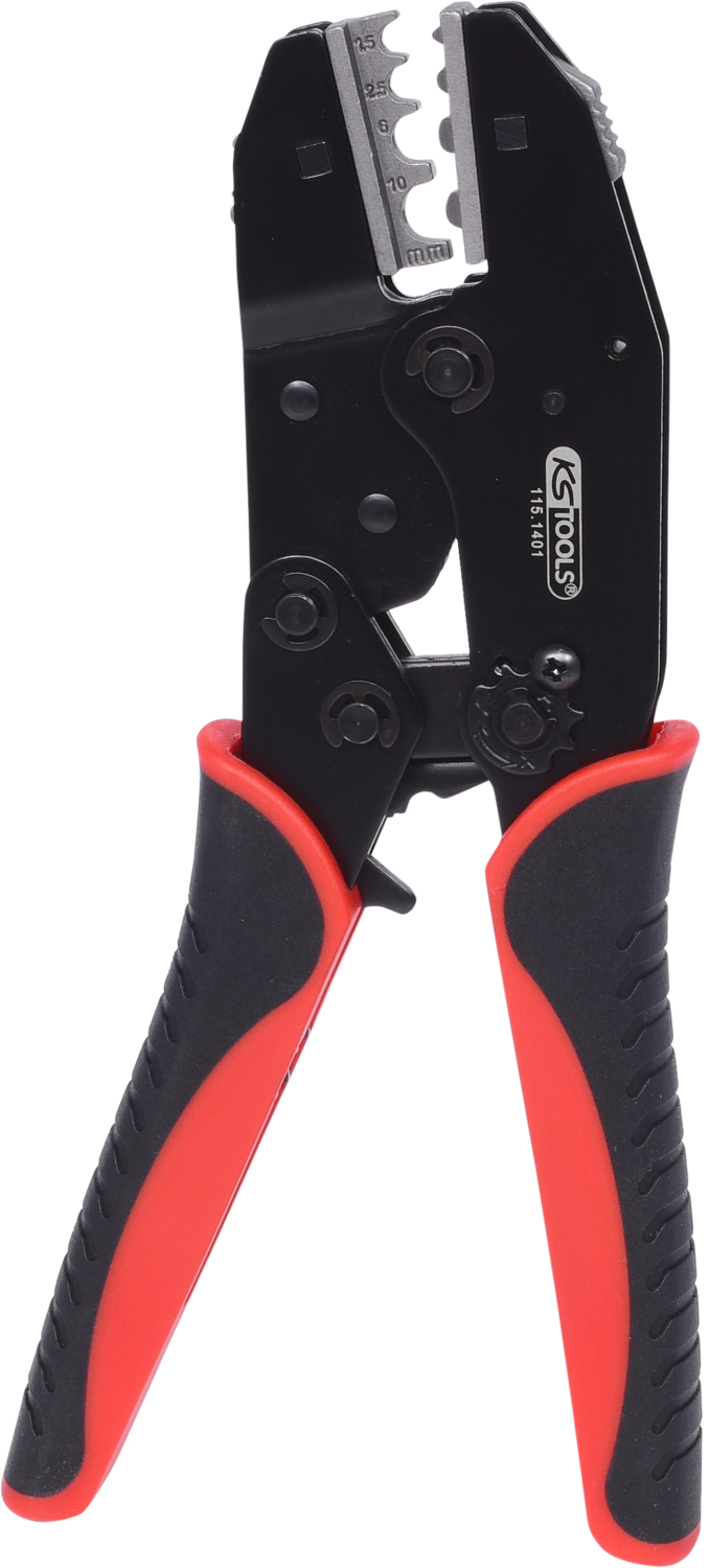 KS Tools Crimpzange für nicht isolierte Kabelschuhe, 220mm