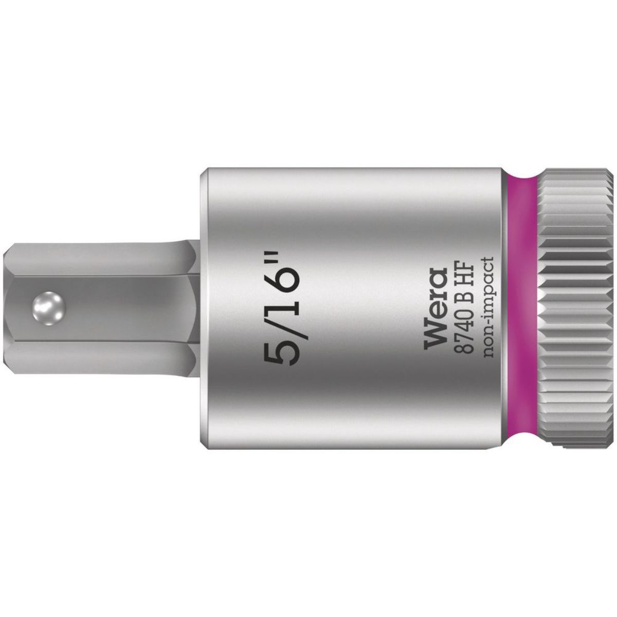 Wera 8740 B HF Zyklop Bitnuss + 3/8"-Antrieb + Haltefunktion für Innensechskantschrauben, zöllig