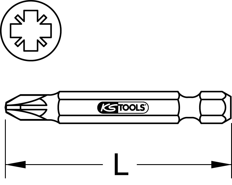 KS Tools 1/4" Bit