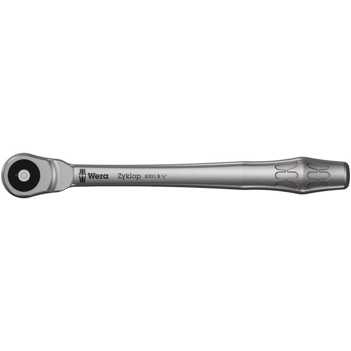 Wera 8003 B Zyklop Metal-Knarre mit Durchsteckvierkant mit 3/8"-Antrieb