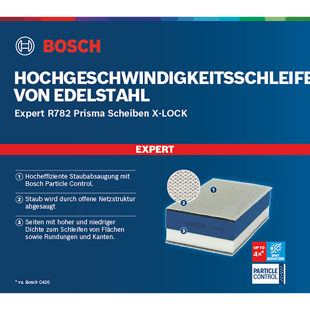 Bosch EXPERT MultiMaterial X-LOCK Diamanttrennscheiben, 22,23 x 2,4 x 12 mm