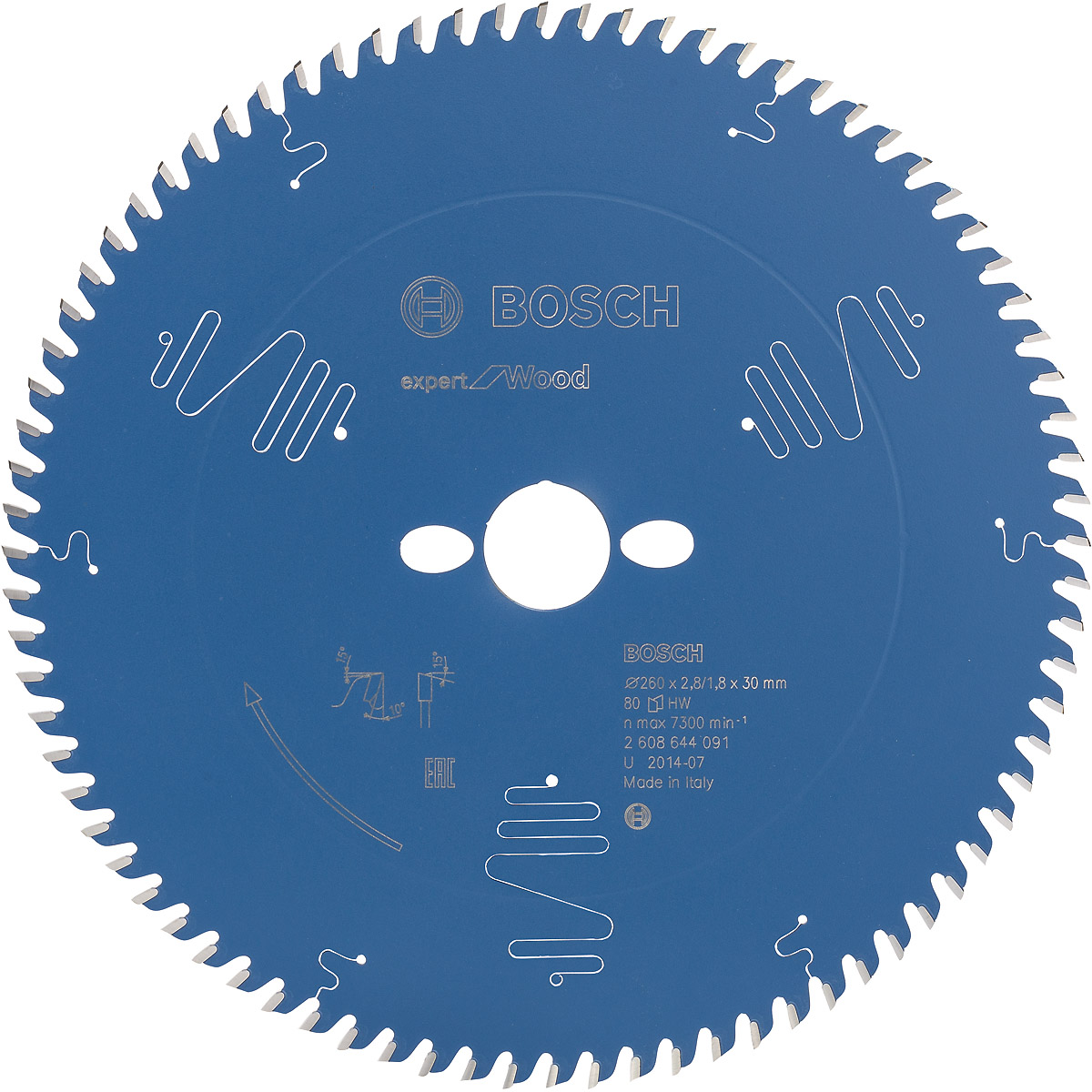 Bosch Kreissägeblatt Expert for Wood ø 260 mm