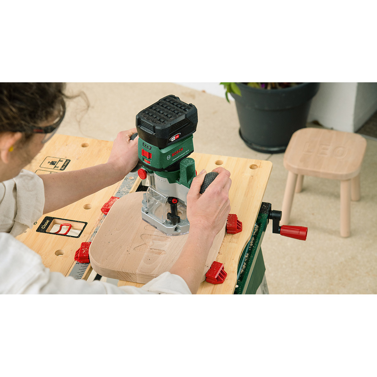 Bosch Akku-Fräse Router Combi Set