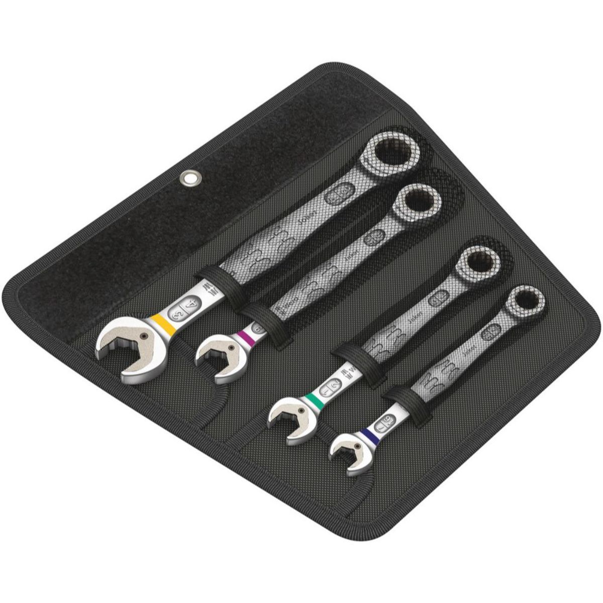Wera 6000 Joker 4 Imperial Set 1 Maul-Ringratschenschlüssel-Satz, zöllig, 4-teilig