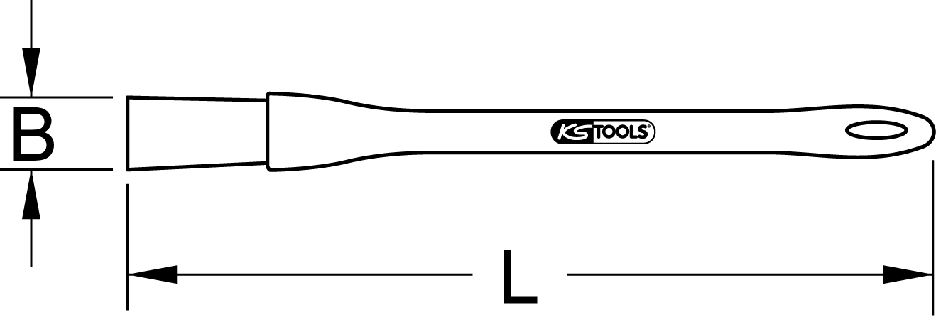 KS Tools Staubpinsel mit Schutzisolierung, gerade, 180mm
