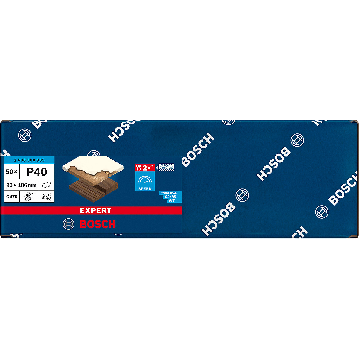 Bosch EXPERT C470 Schleifpapier mit 8 Löchern für Schwingschleifer