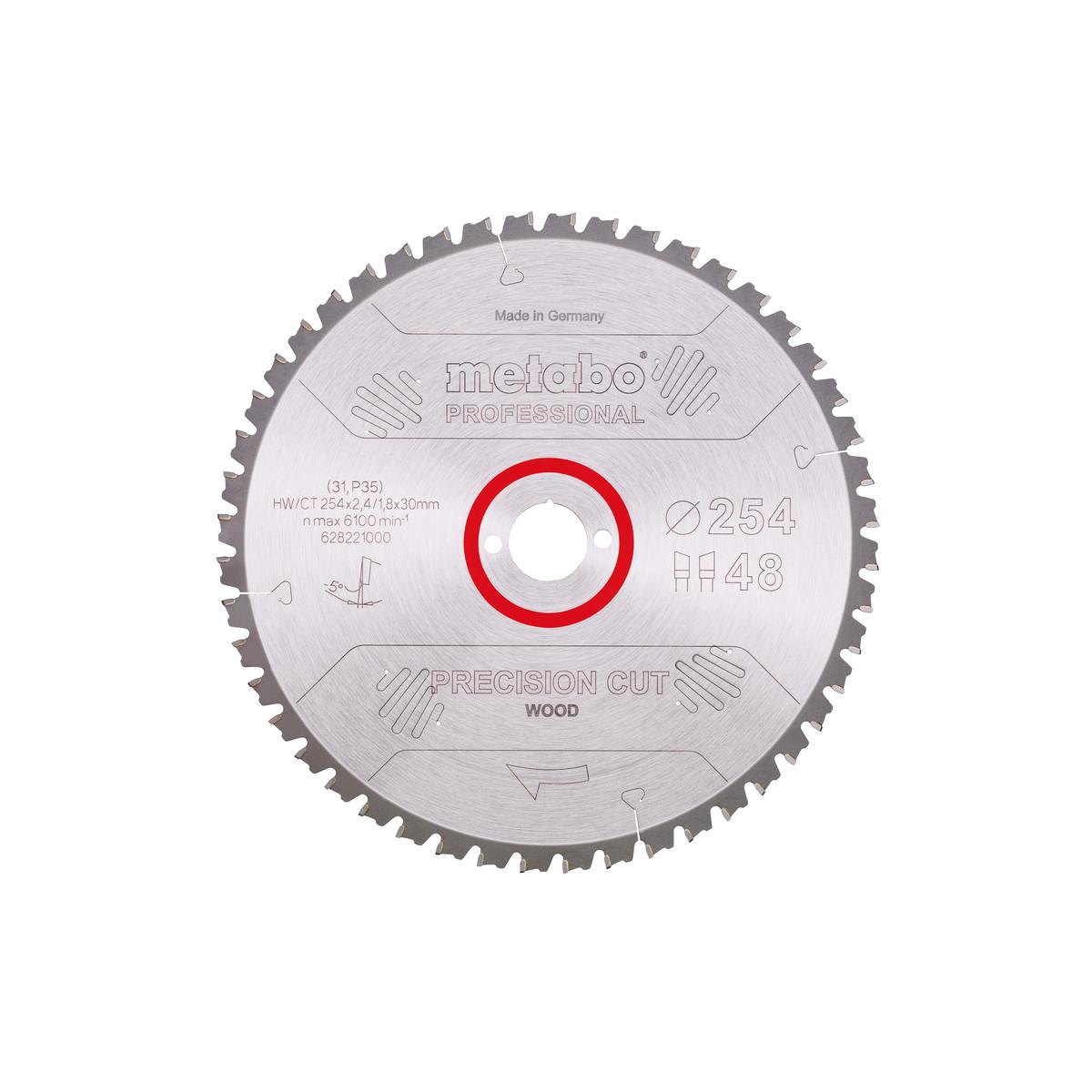 Metabo Sägeblatt precision cut wood - professional WZ 5° neg