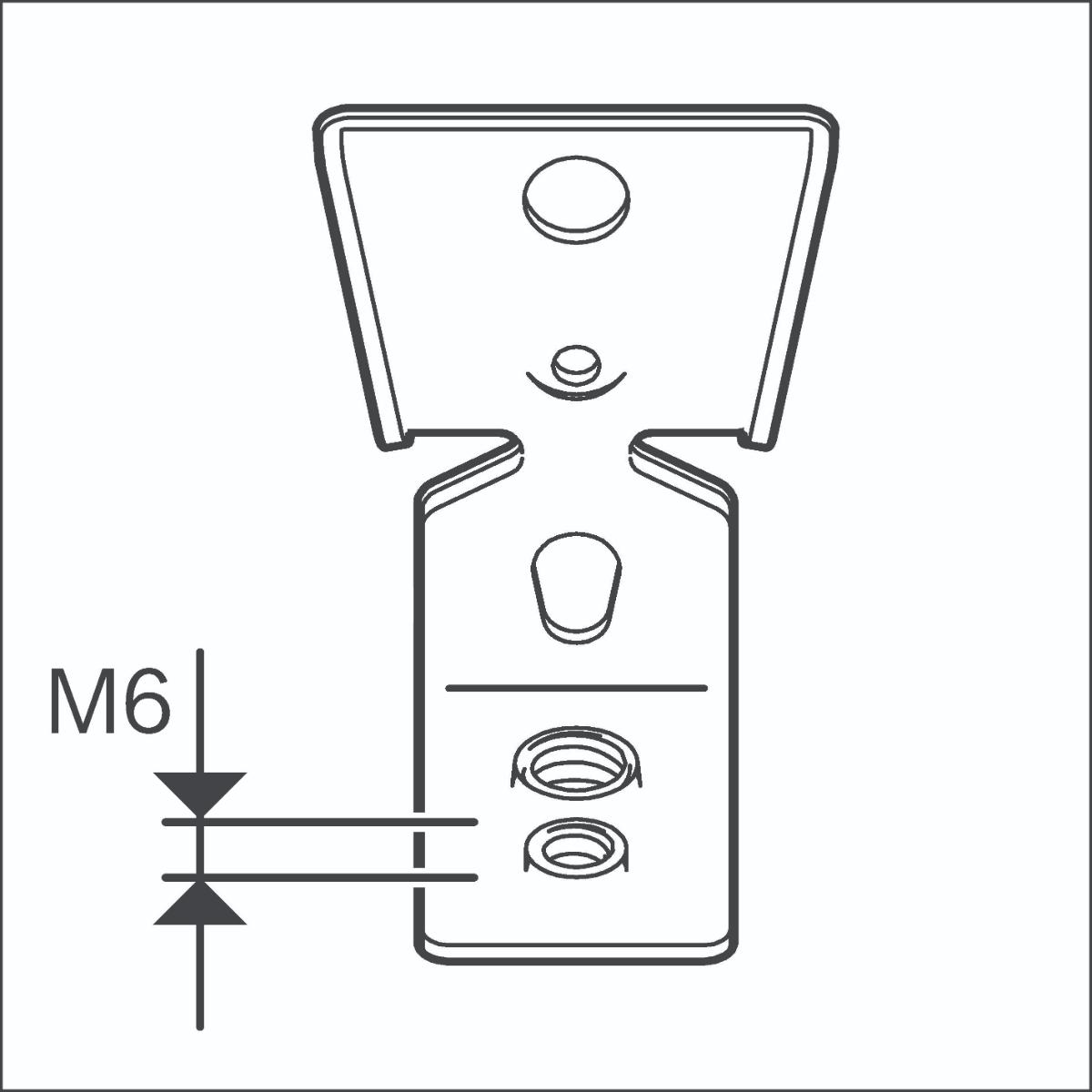 Bosch PRO FMI-M6/M8 Metallaufhänger, 100 Stück