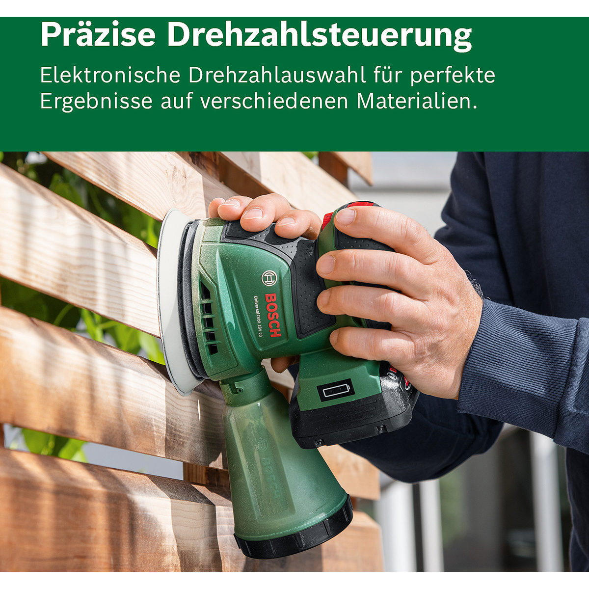 Bosch Akku-Exzenterschleifer UniversalOrbit 18V-20
