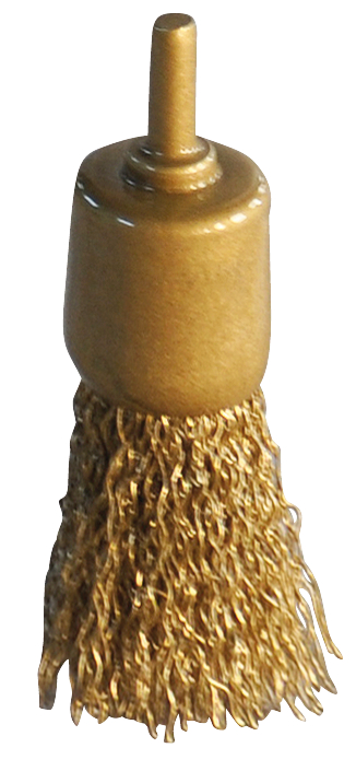 KS Tools BRONZEplus Pinselbürste, Draht, gewellt, Ø 26 mm