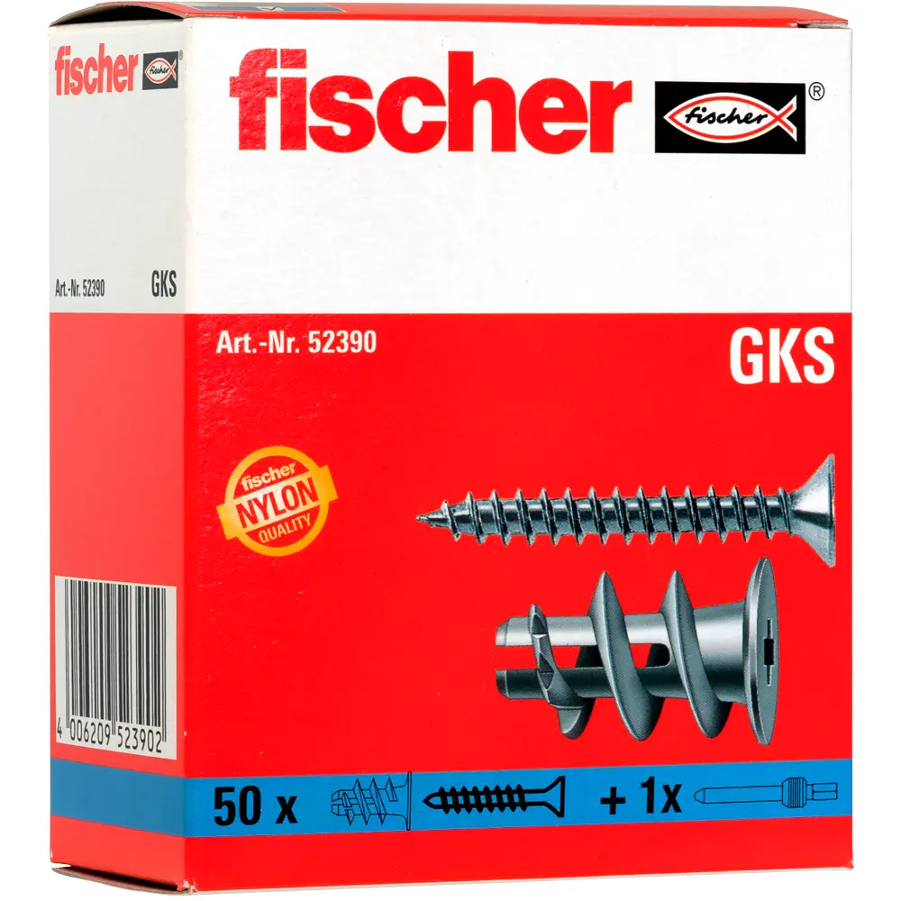Fischer Gipskartondübel GK S mit Schraube
