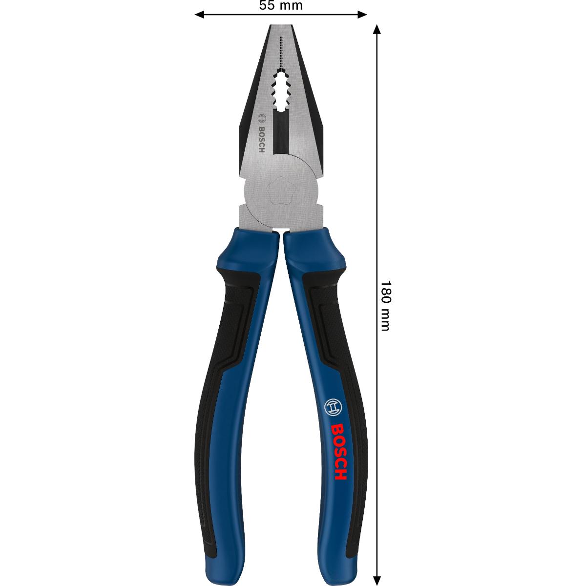 Bosch Kombinationszange 180 mm, Mehrkomponentengriffe