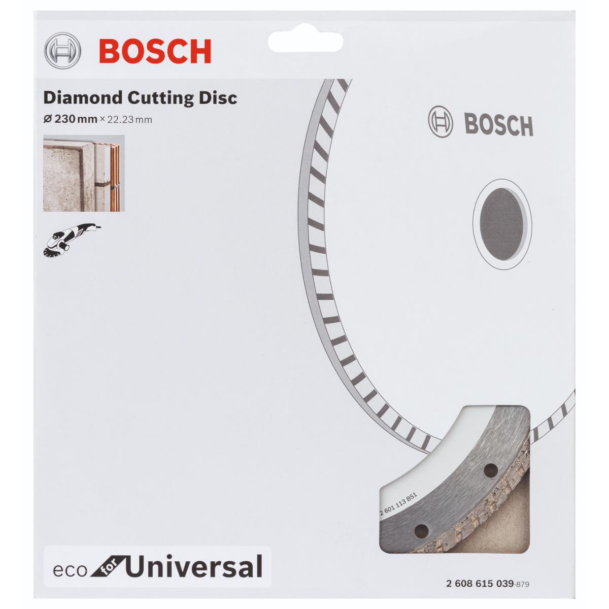 Bosch Diamanttrennscheibe Turbo Eco For Universal, 115 mm