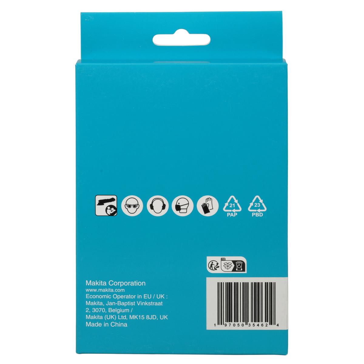 Makita Netzschleifmittel A240 100x150mm, Körnung ,Klett, Gitter, 10 Stück