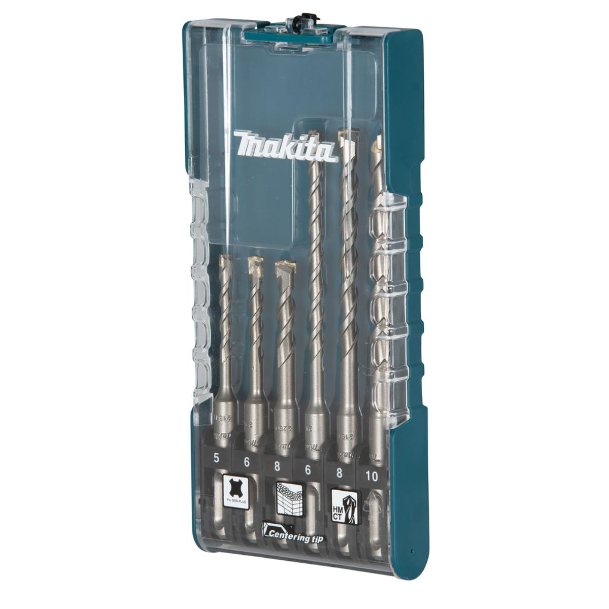 Makita Betonbohrer-Set SDS-PLUS Centering tip 6-teilig - SDS-PLUS - Zweischneider - Zentrierspitze