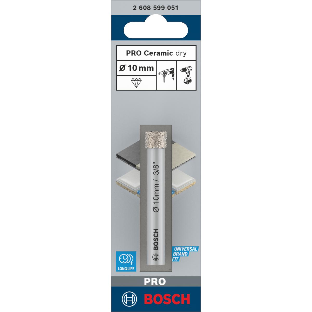Bosch PRO Diamantbohrer Expert for Ceramic, 10 mm
