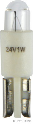 HERTH&BUSS Glühlampe, Instrumentenbeleuchtung, 24 V, 1 W, KW2x4,6d