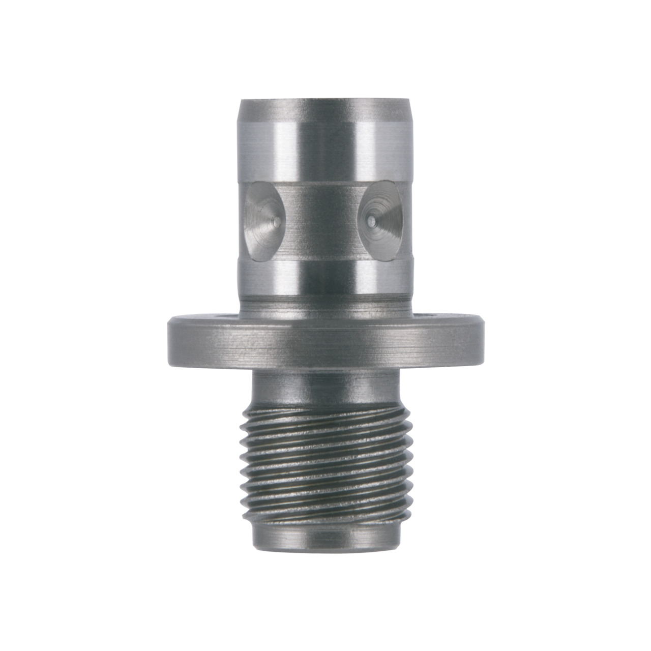 metallisches Bauteil, Gewindebolzen, bearbeitetes Metall, zylindrische Verbindung, Flansch