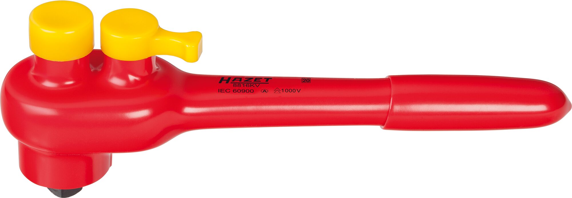 HAZET Umschaltknarre schutzisoliert, Vierkant 10 mm (3/8 Zoll)