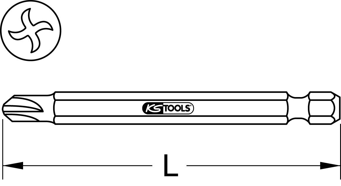 KS Tools 1/4" Bit