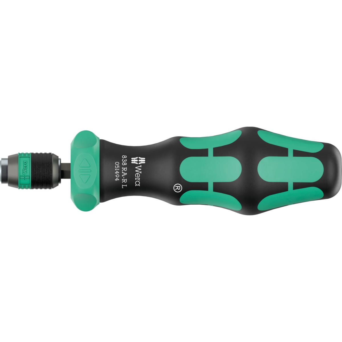 Wera 838 RA-R L Bits-Handhalter mit Ratschenfunktion, 1/4", 1/4" x 140 mm