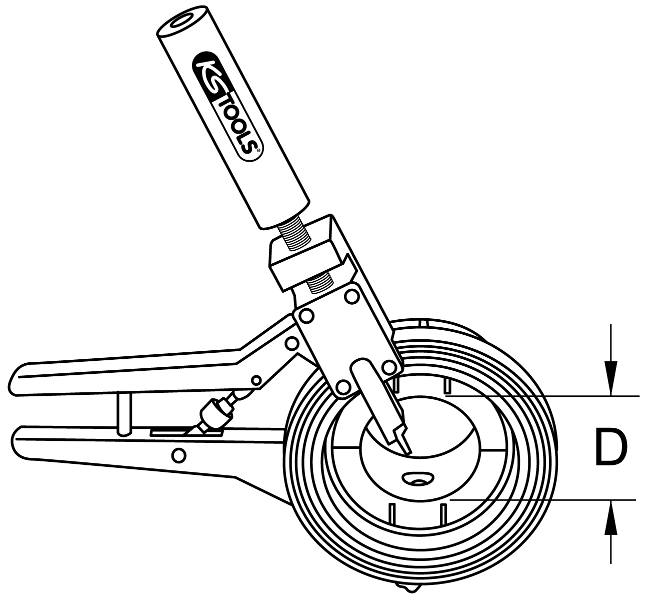 KS Tools Abstech- und Anfasgrundgerät 110 mm