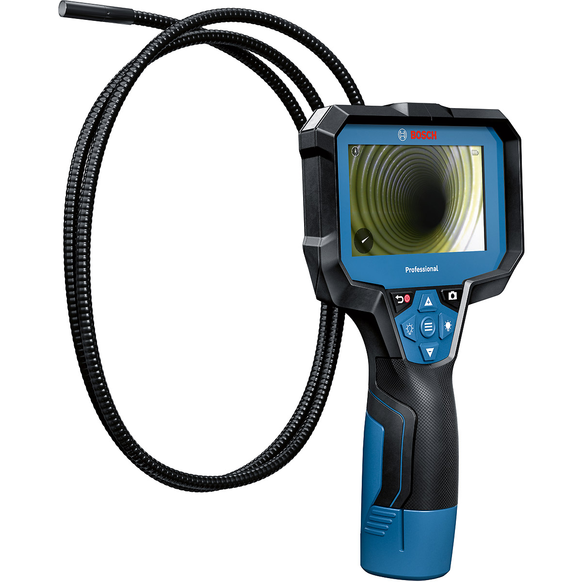 Bosch Inspektionskamera GIC 12V-4-23 C, 4 x 1.5 V-LR6-Batterie , Akku-Adapter