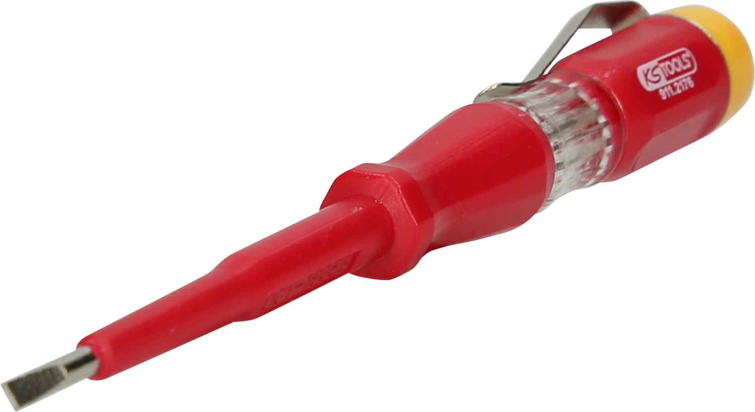 KS Tools Spannungsprüfer mit Schutzisolierung 100-500 V, 140mm