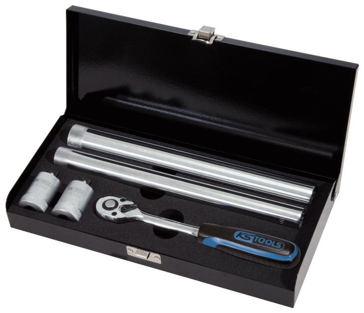 KS Tools 3/8" Drehmoment-Zündkerzen-Einschraubwerkzeug-Satz, 5-tlg