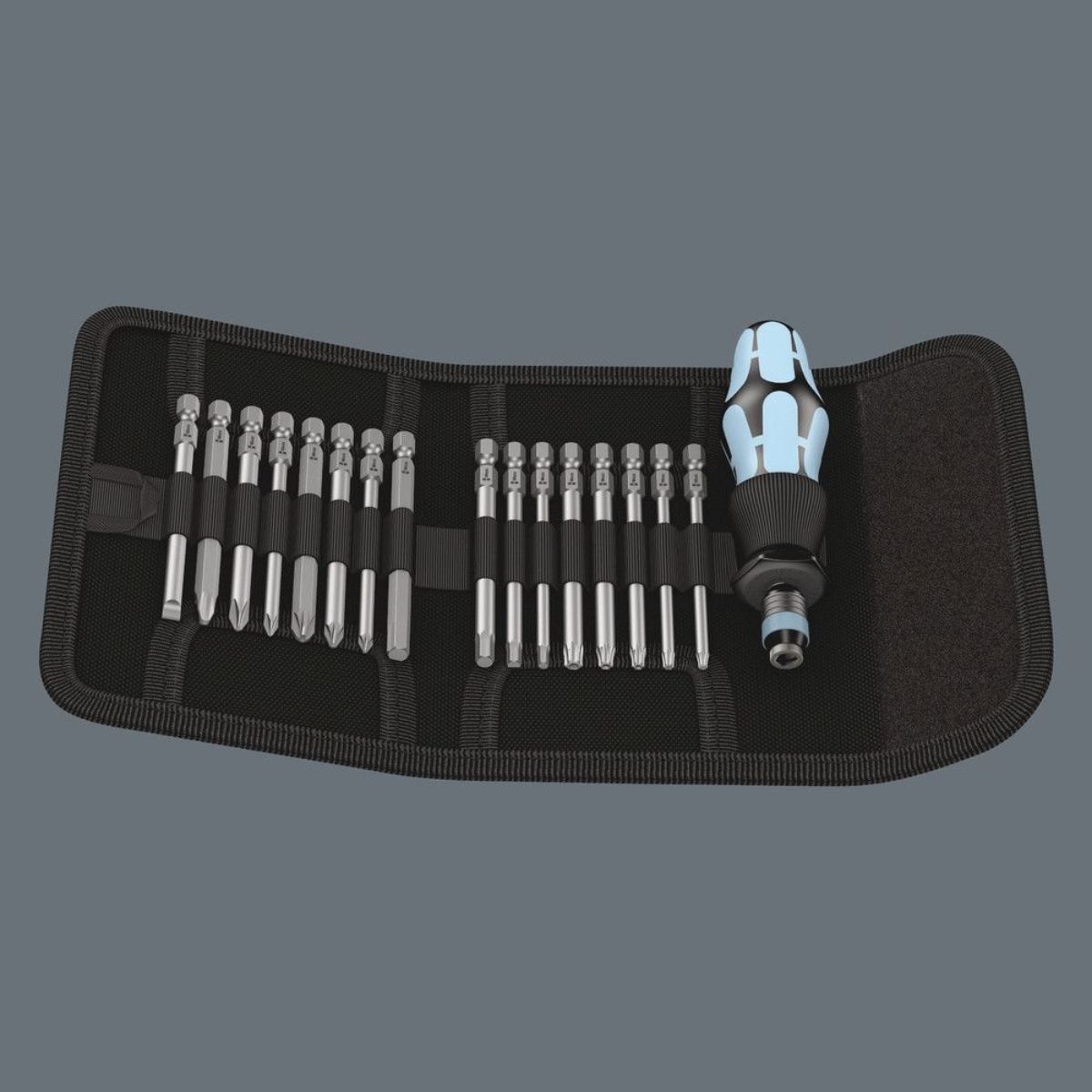 Wera Kraftform Kompakt 60, Edelstahl, Imperial, 17-teilig
