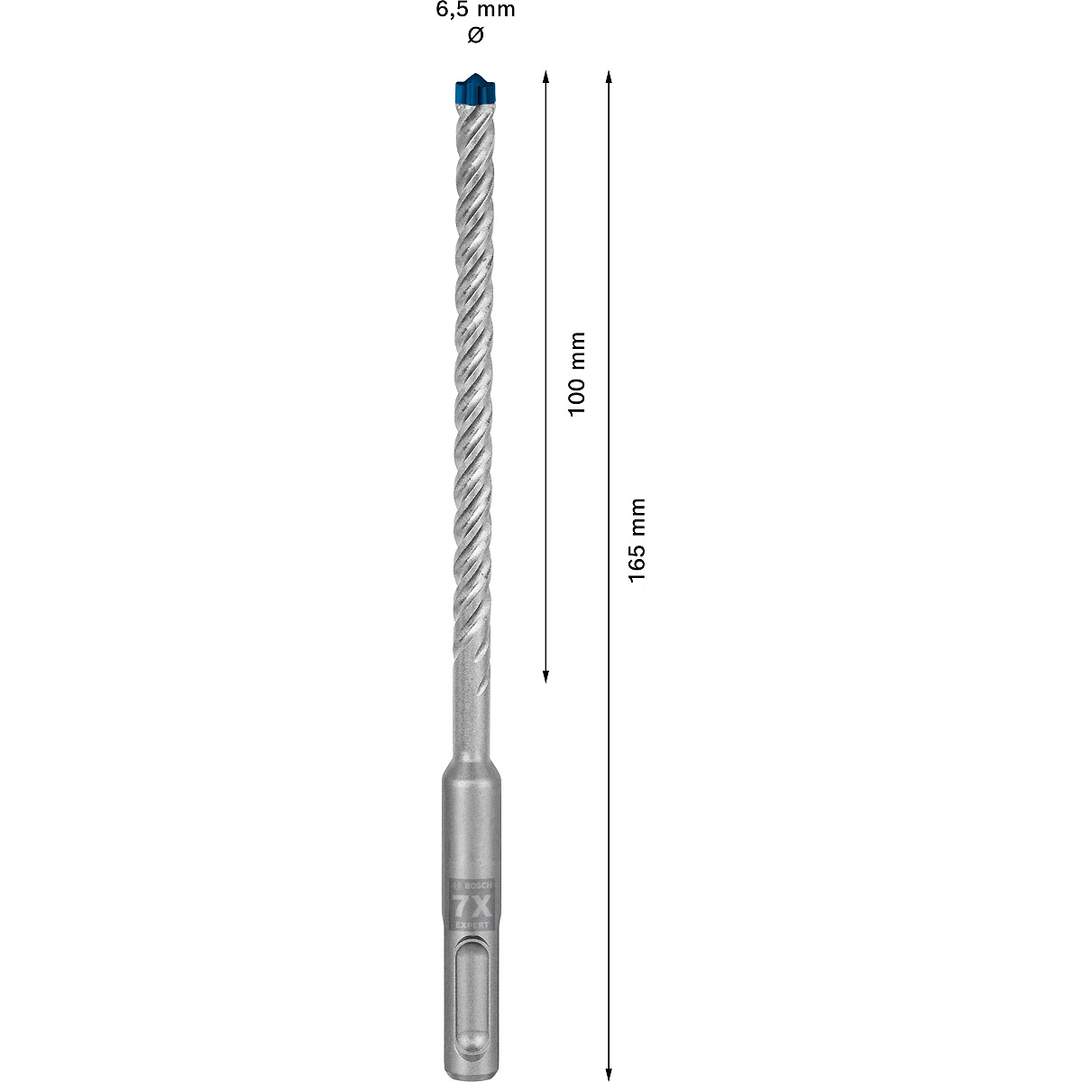 Bosch EXPERT SDS plus-7X Hammerbohrer, für Bohrhämmer ø 6.5 mm