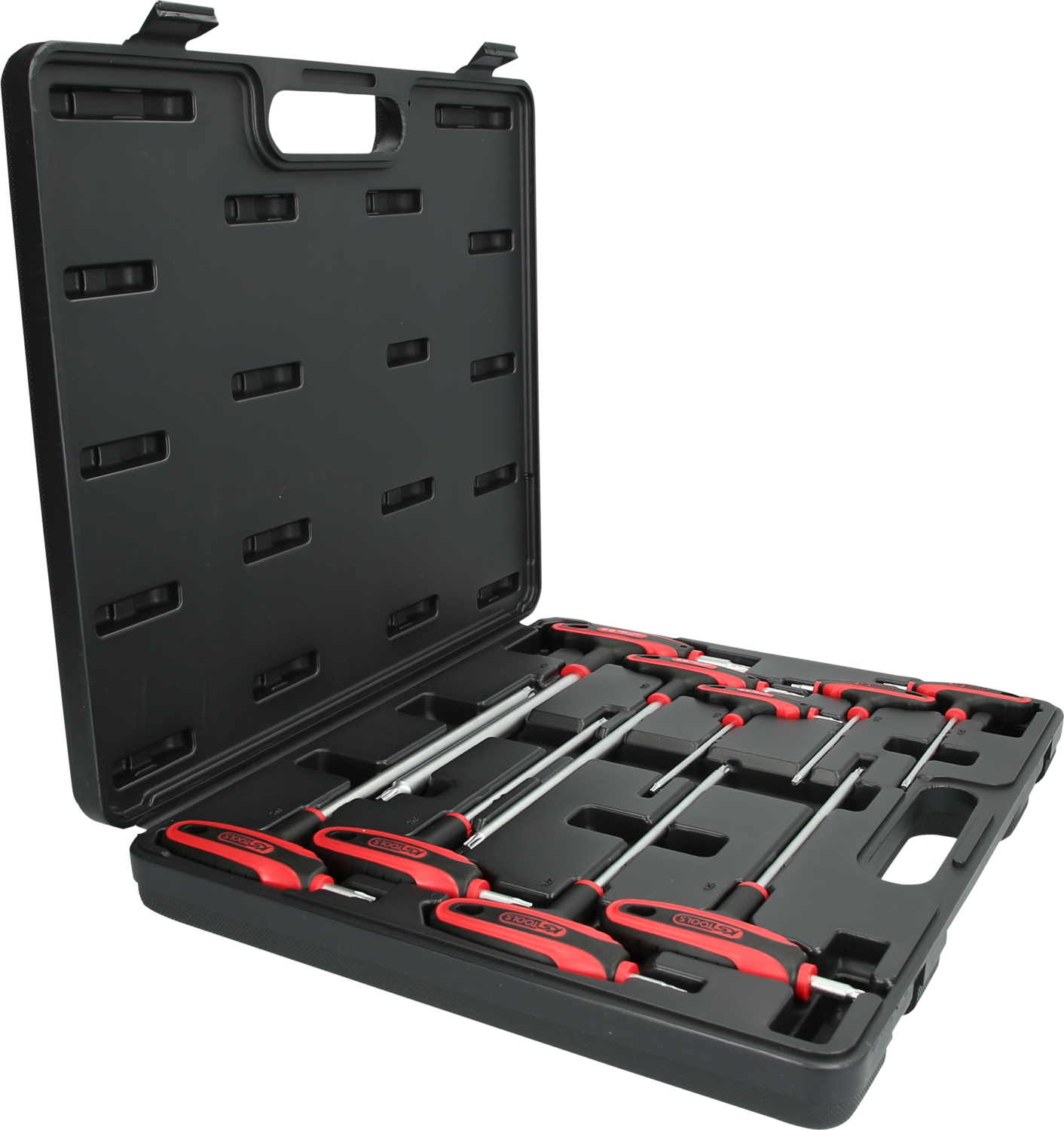 KS Tools T-Griff-Schlüssel-Satz, Torx mit Bohrung,9-tlgTB10-TB50