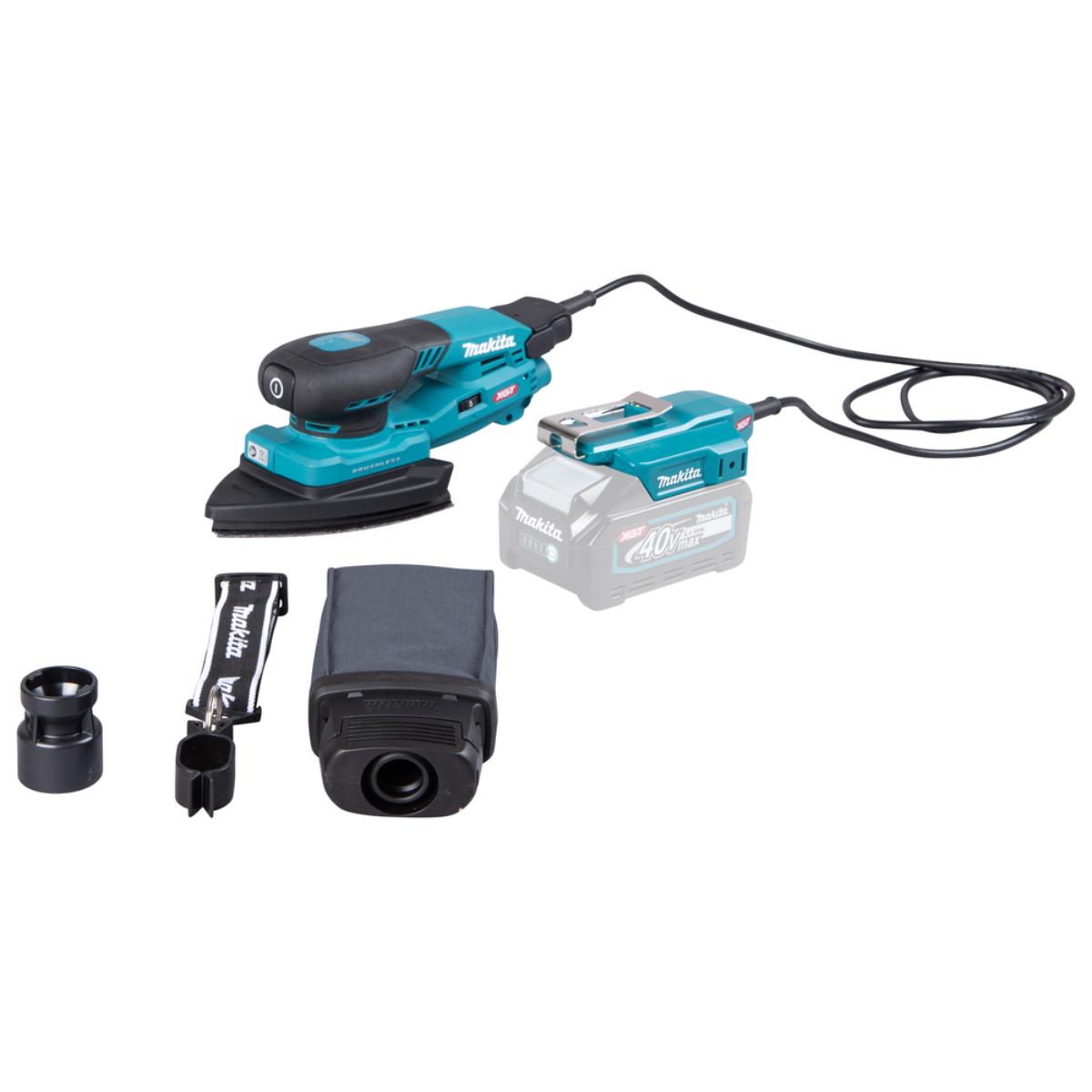 Makita Akku-Schwingschleifer XGT - Connector - Delta 100x150 mm - 3,0 mm Hub - 1,6 m Kabel