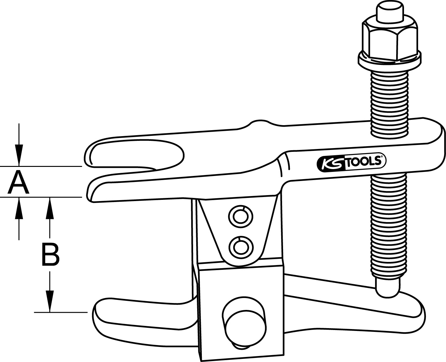 KS Tools Universal-Kugelgelenk-Ausdrücker, 18-24mm