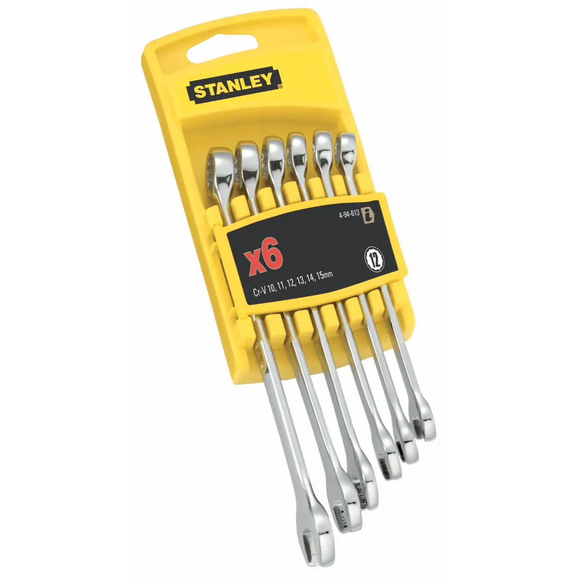 STANLEY FATMAX Gabel-Ringmaulschlüssel-Set Chrome 6-teilig 10-11-12-13-14-15mm