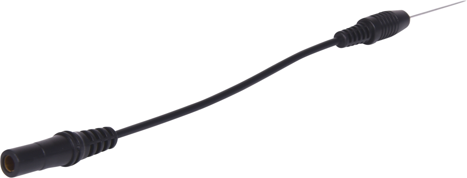 KS Tools 4,0 mm Eingangsbuchse auf nadelförmige Prüfspitze, schwarz