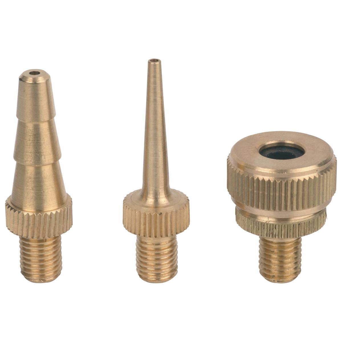 Metabo Ventil bestehend aus Fahrradventil-Adapter, Ballfüllnadel, Adapter für Luftmatratze - 3 teili