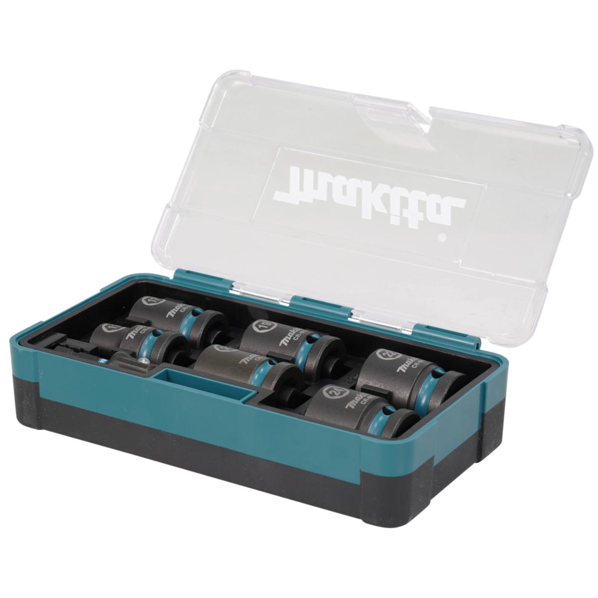 Makita Schlagnuss 7-teiliges Set, IMPACT BLACK 1/2 Zoll , CR-MO, Impact Black