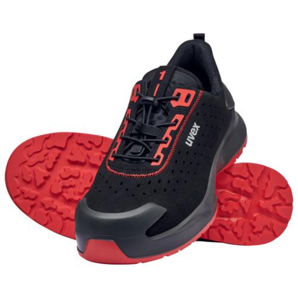 uvex 1 x-craft Sicherheitsschuh Halbschuhe S1 PL, schwarz