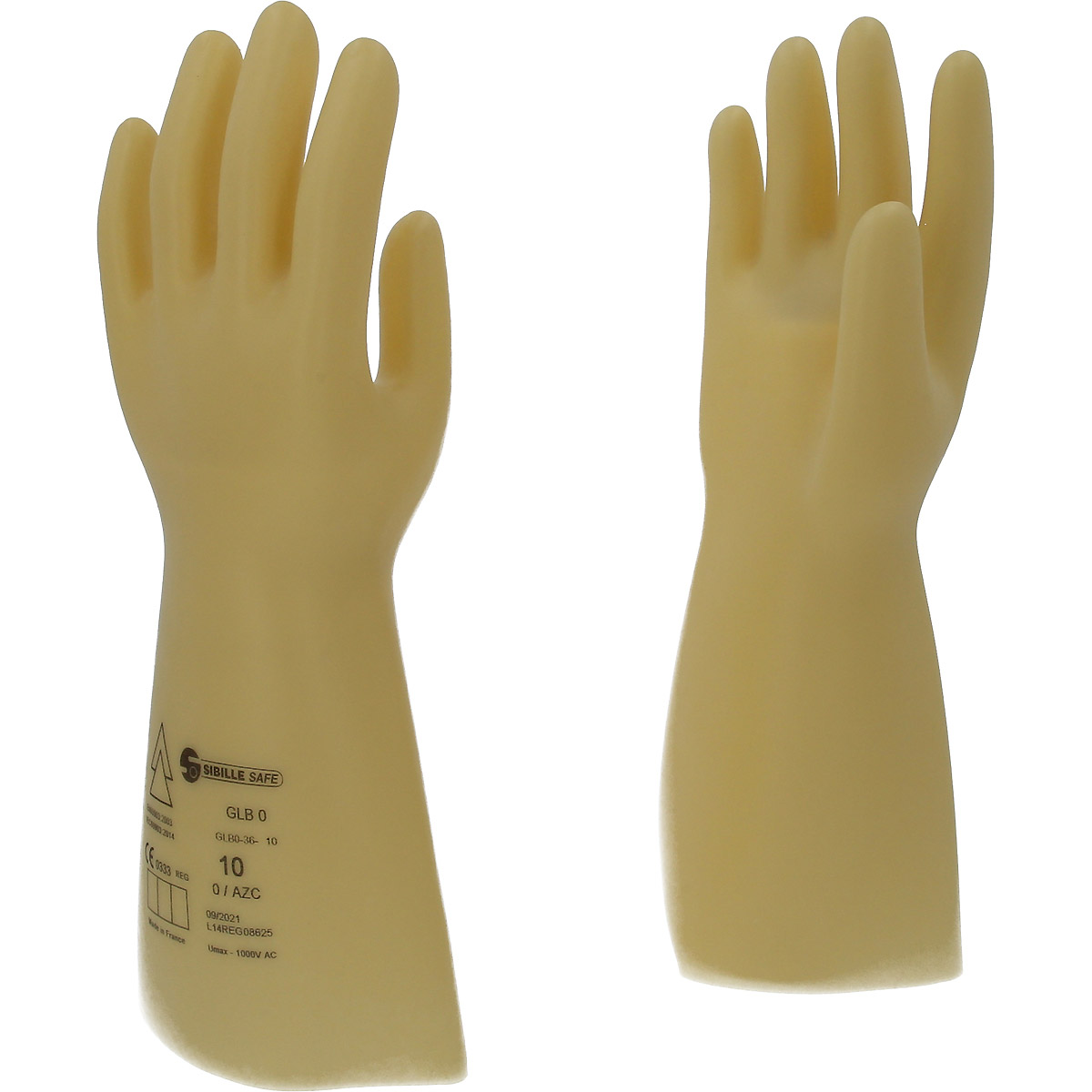KS TOOLS Elektriker-Schutzhandschuh mit Schutzisolierung. weiß