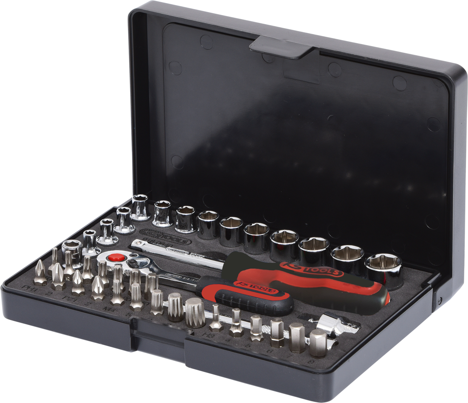KS Tools 1/4" CHROMEplus Steckschlüssel-Satz, 40-tlg
