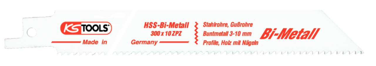 KS Tools Säbelsägeblatt, 300mm, 2,5mm, 5er Pack